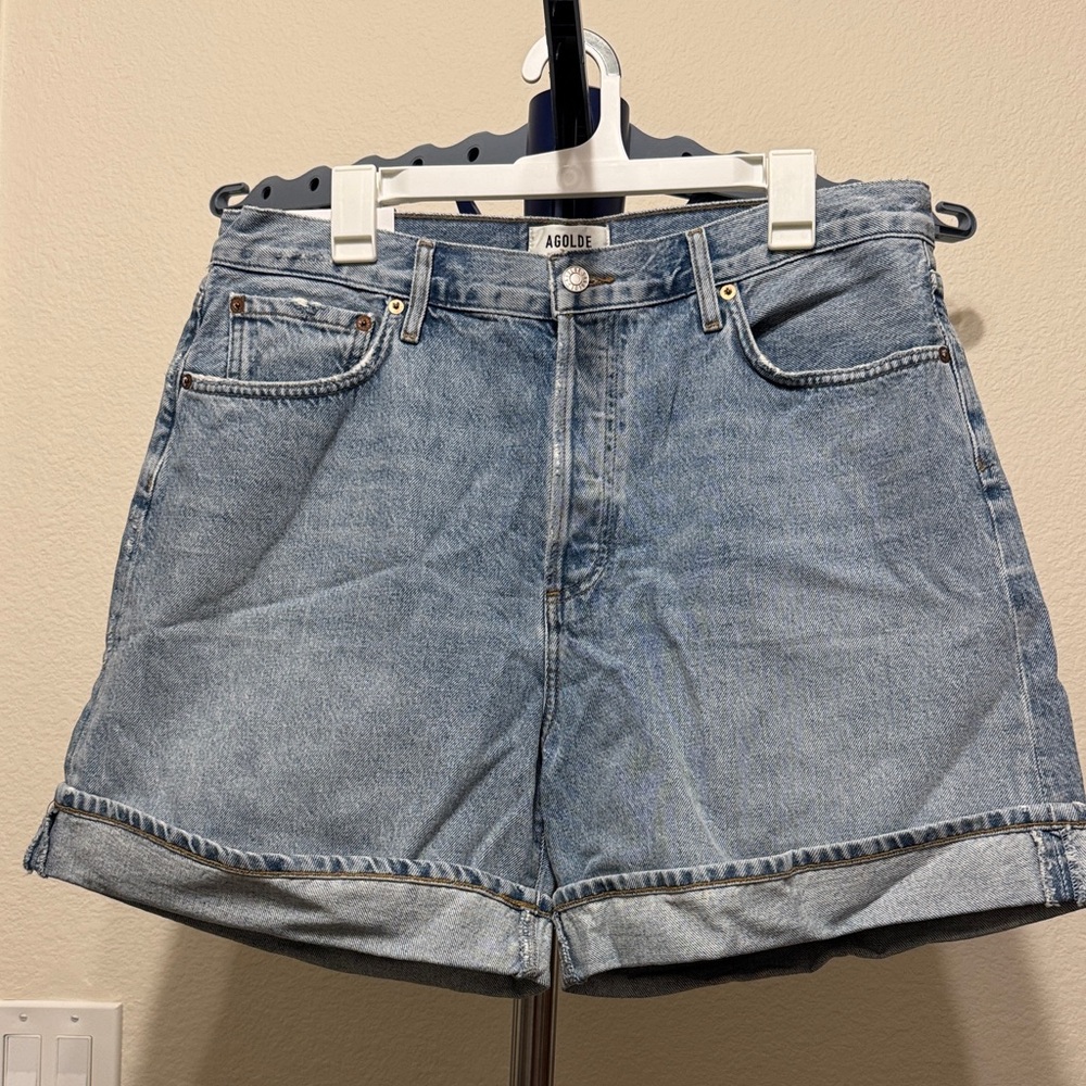 Agolde Tension Dame Short: High Rise Baggy Cut